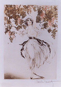 Autumn (Grapes) by Louis Icart