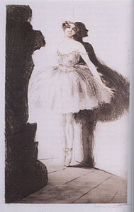 Ballerina in the Wings by Louis Icart