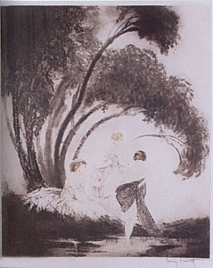 Bathers by Louis Icart