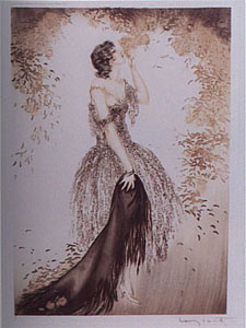 Black Shawl by Louis Icart