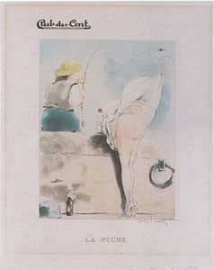 Club des Cent menu (State II) by Louis Icart