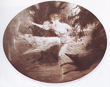 Diania Coursing by Louis Icart