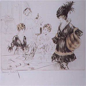 Dress Shop by Louis Icart