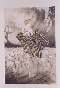 Little Bo Peep by Louis Icart