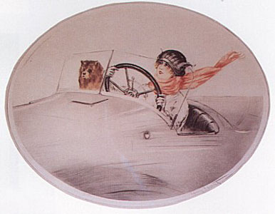 Motoercar by Louis Icart