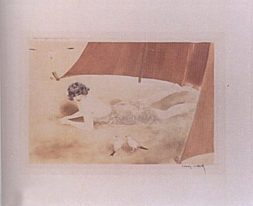 On the Beach by Louis Icart