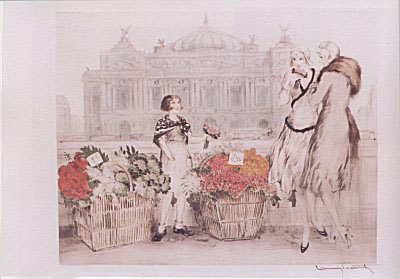 Paris Flowers by Louis Icart