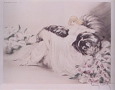 Peonies by Louis Icart