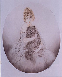 Persian Cat by Louis Icart