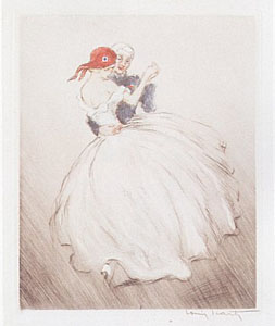 Red Turban by Louis Icart