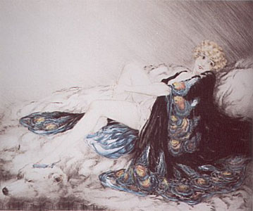 Silk Robe by Louis Icart