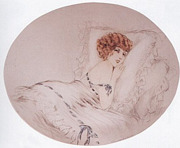 Snuggling by Louis Icart