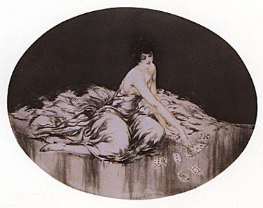 Solitaire by Louis Icart