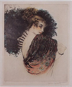 Spanish Shawl by Louis Icart