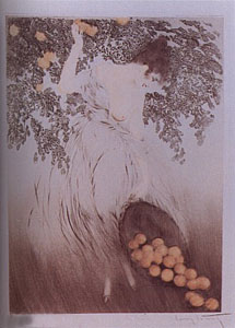 Spilled Oranges by Louis Icart