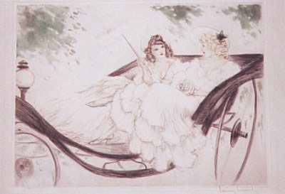 Springtime Promenade by Louis Icart