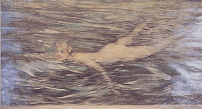 Swimmer by Louis Icart