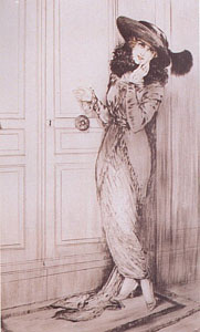 Unexpected Guest by Louis Icart