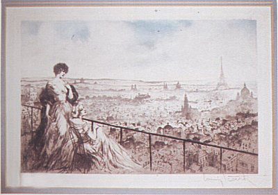 View of Paris by Louis Icart