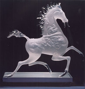 Black Horse (Acrylic) by Jiang