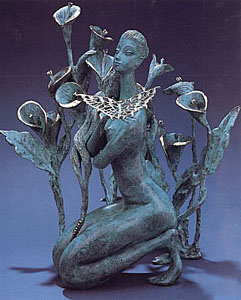 Calla Lilies (Bronze) by Jiang