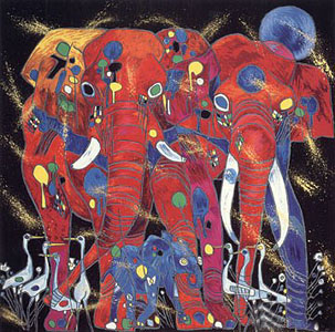 Elephant Family by Jiang
