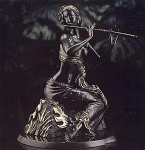 Flute Song (Bronze) by Jiang