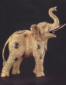 Golden Elephant (Bronze) by Jiang