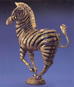 Zebra (Bronze) by Jiang