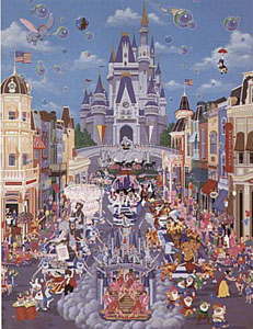 Disney World - 15th Anniversary (Remarqued) by Melanie Taylor Kent
