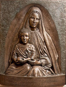The Madonna With Butterfly (Bonded Bronze) by Bill Mack