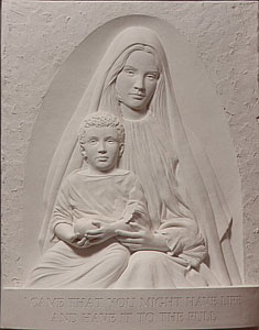 The Madonna With Butterfly (Bonded Sand) by Bill Mack