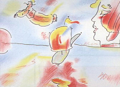 Boat Flyer by Peter Max