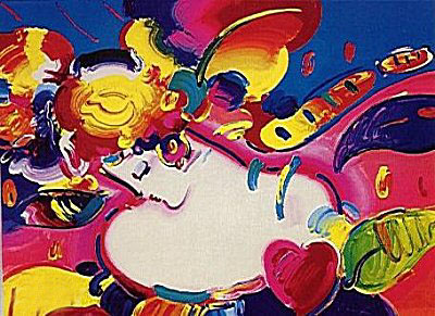 Flower Blossom Lady by Peter Max