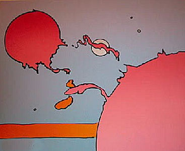 Moonscape I by Peter Max