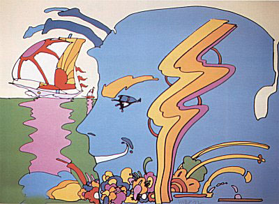 Mystic Sailing by Peter Max