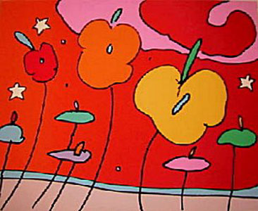 Night Flower by Peter Max