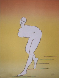 Nude Descending by Peter Max