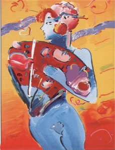 Nude Fan Dancer by Peter Max