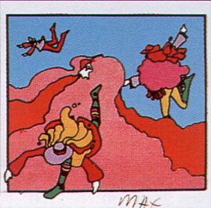 Playing in the Clouds by Peter Max