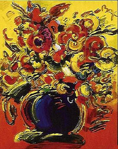 Red Flowers by Peter Max