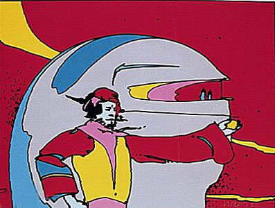 Somewhere in Space by Peter Max