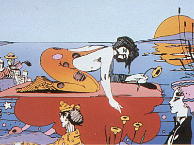 Sunday Afternoon by Peter Max