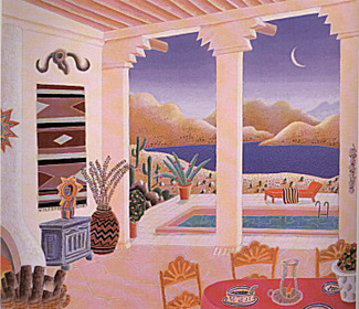 Desert Patio by Thomas McKnight