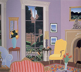 Gramercy Park Living Room by Thomas McKnight