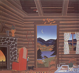 Log Cabin by Thomas McKnight