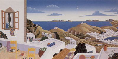 Patmos Panorama Left by Thomas McKnight