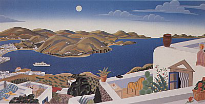 Patmos Panorama Right by Thomas McKnight