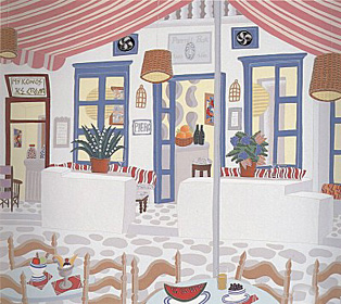 Mykonos II Suite (Pierrots) by Thomas McKnight