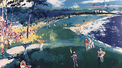 18th at Pebble Beach by LeRoy Neiman